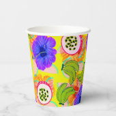 Tropische vertraging papieren bekers (Achterkant)