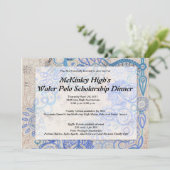 Tropische Vibe Fundraiser Business Luncheon - Kaart (Staand voorkant)