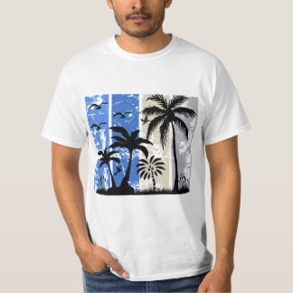 Tropische Vibe in Strepen” T-shirt