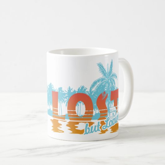 Tropische Vibe Koffiemok (Voorkant rechts)