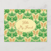 Tropische Vibe Palm Patroon Vriendschap Briefkaart (Voorkant)