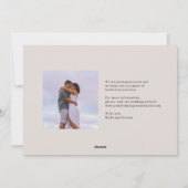 Tropische Vibe Wedding Save the Date Kaart (Achterkant)