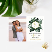 Tropische Vibe Wedding Save the Date Kaart