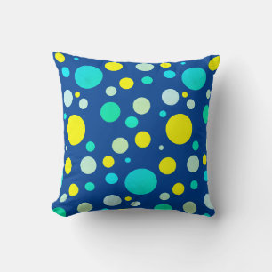 Tropische Vibe Yellow Turquoise Ball Pillow-kussen Kussen