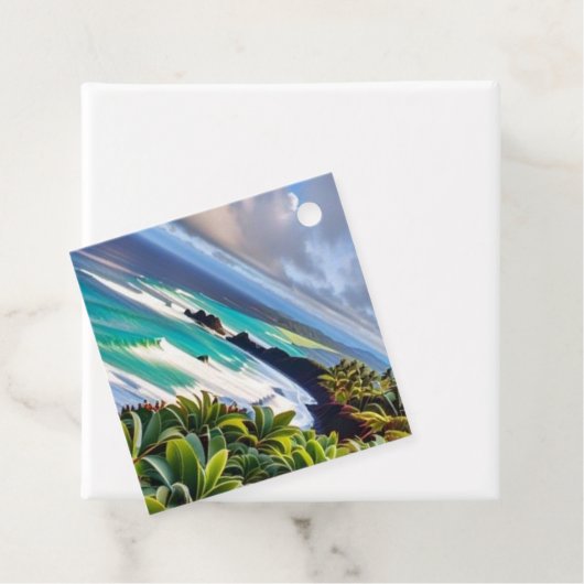 Tropische vibes bedankjes labels (In situ)