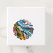 Tropische vibes bedankjes labels (In situ)