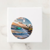 Tropische vibes bedankjes labels (In situ)