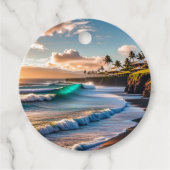 Tropische vibes bedankjes labels (Voorkant)