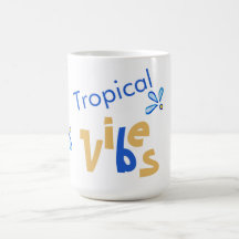 Tropische Vibes blauw & geel