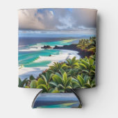 Tropische vibes blikjeskoeler (Voorkant)