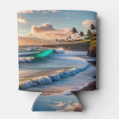 Tropische vibes blikjeskoeler (Achterkant)