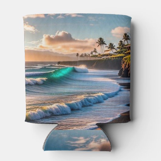 Tropische vibes blikjeskoeler (Achterkant)