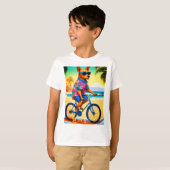Tropische vibes Canine T-shirt (Voorkant volledig)