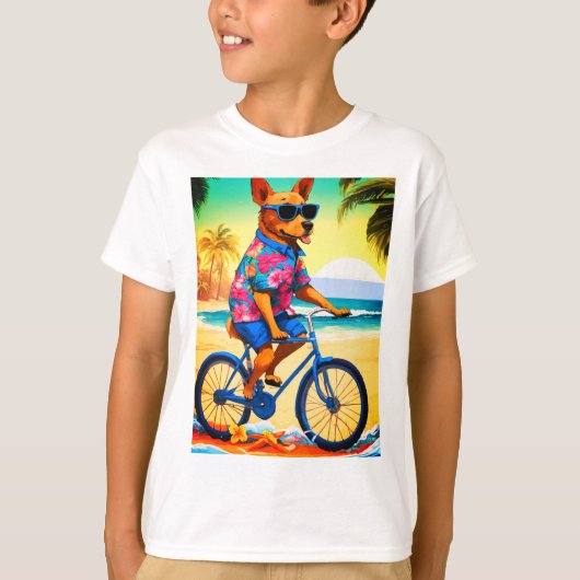 Tropische vibes Canine T-shirt (Voorkant)
