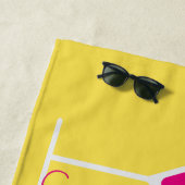 Tropische Vibes Colorful Cocktails Strandlaken (In situ)