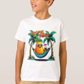Tropische vibes: Cool Papaya Lounging in een hangm T-shirt (Voorkant)