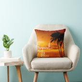 Tropische vibes dubbelzijdig kussen (Stoel)