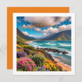 Tropische vibes feestdagenkaart (Voorkant / Achterkant)