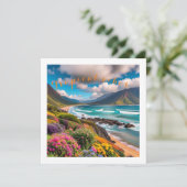 Tropische vibes feestdagenkaart (Staand voorkant)