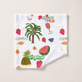 Tropische vibes-handdoek set bad handdoek (Wasdoekje)