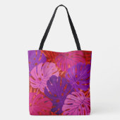 Tropische Vibes Hawaiian Monstera Leaf Tropical Wa Tote Bag (Achterkant)