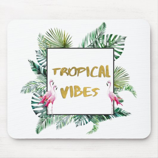 Tropische vibes muismat (Voorkant)