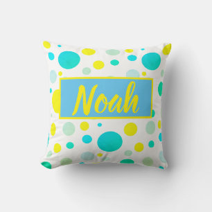 Tropische vibes Noah voegt Jouw naam Pillow Cushio Kussen