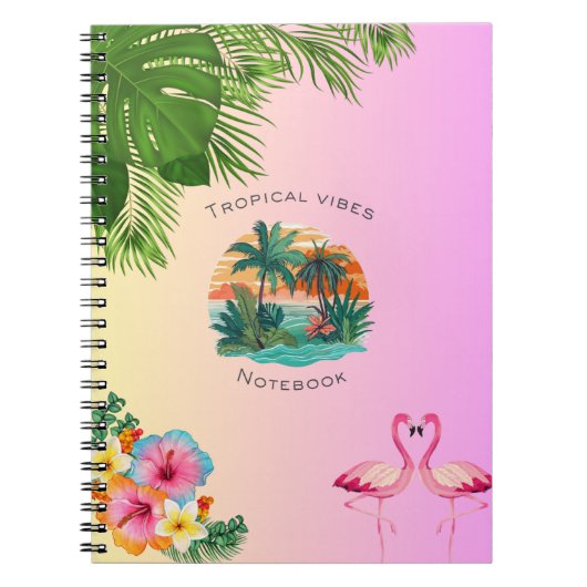 Tropische Vibes Notitieboek (Voorkant)