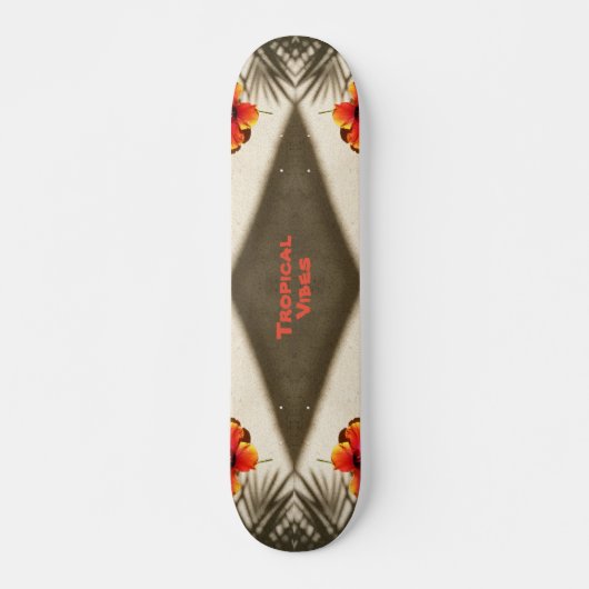 Tropische vibes Skateboard (Voorkant)