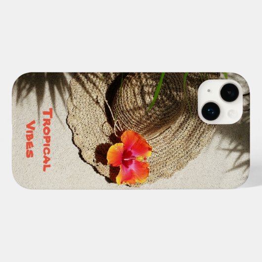 Tropische Vibes Sun Pet op strand Case-Mate iPhone Case (Achterkant (horizontaal))