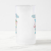 Tropische viering 21 matglas bierpul (Center)