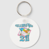 Tropische viering 21 sleutelhanger (Voorkant)