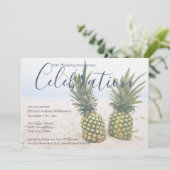 Tropische viering van het 50ste Jubileum Kaart (Staand voorkant)