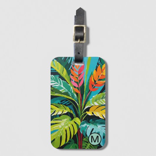 Tropische virussen bagagelabel (Voorkant (verticaal))