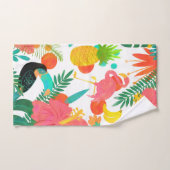 Tropische virussen Floral verlaten Summer Chic Bad Handdoek (Handdoek)