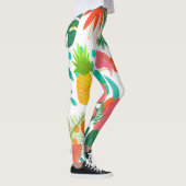 Tropische virussen Floral verlaten Summer Chic Leggings (Rechts)