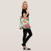 Tropische virussen Floral verlaten Summer Chic Tote Bag (Op model)