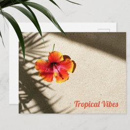 Tropische virussen Hibiscus Briefkaart