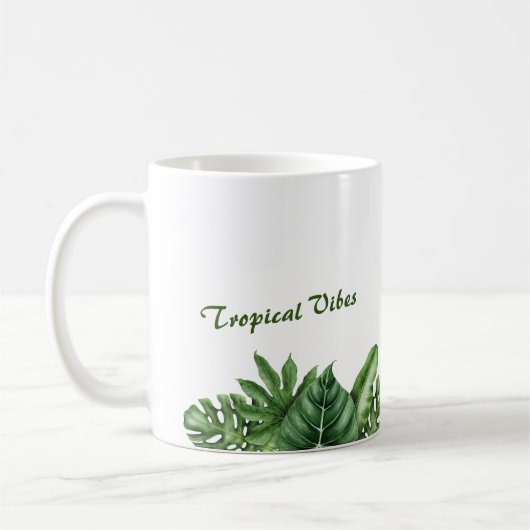 Tropische virussen - Monstera Leaf mok (Links)