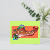 Tropische vis 1 populaire kool Retro vis Briefkaart (Staand voorkant)