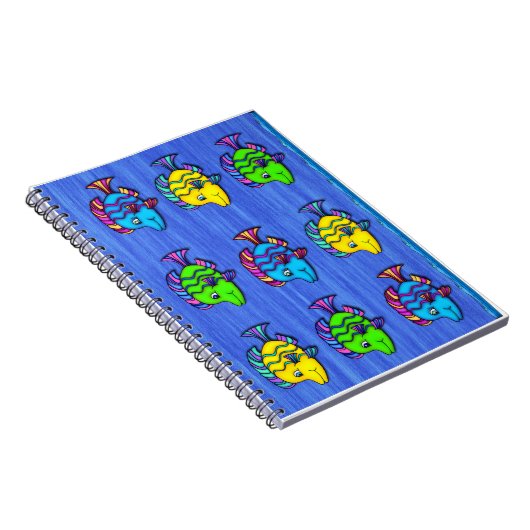 Tropische vis 1 spiral notebook notitieboek (Rechterzijde)