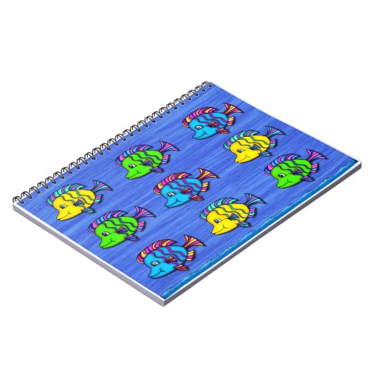 Tropische vis 1 spiral notebook notitieboek (Linkerzijde)