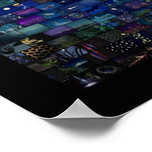 Tropische vis 2 MozaïekPoster Poster (Hoek)