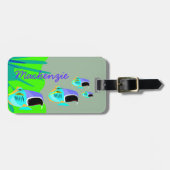 Tropische vis bagagelabel (Voorkant horizontaal)