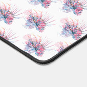 Tropische vis Blauw Monogram Dorm Decor Bureaumat (Hoek)