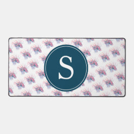 Tropische Vis Blauwe Monogram Slaapkamer Decoratie Bureaumat