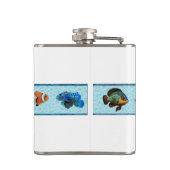 Tropische vis (Bridget Collectie) Heupfles (Achterkant)