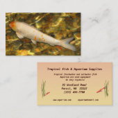 Tropische vis en aquariumvoorraden visitekaartje (Voorkant / Achterkant)