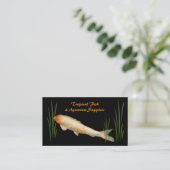 Tropische vis en aquariumvoorraden visitekaartje (Staand voorkant)