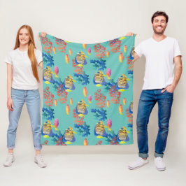 Tropische vis en koraal fleece deken